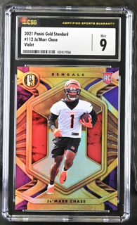 2021 Panini Gold Standard - Ja'marr Chase 112 - Violet /10 - CSG CGC 9