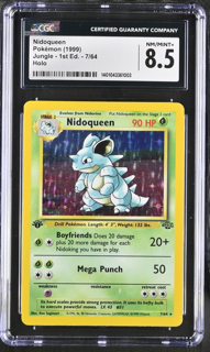 Nidoqueen 7/64 Jungle 1st Edition - 1999 Pokemon - CGC 8.5