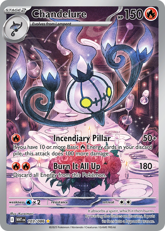 Chandelure - 103/086 - SV: White Flare (WHT)