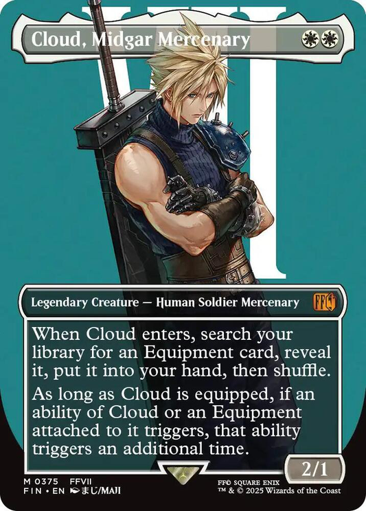 Cloud, Midgar Mercenary (Borderless) - Final Fantasy (FIN)