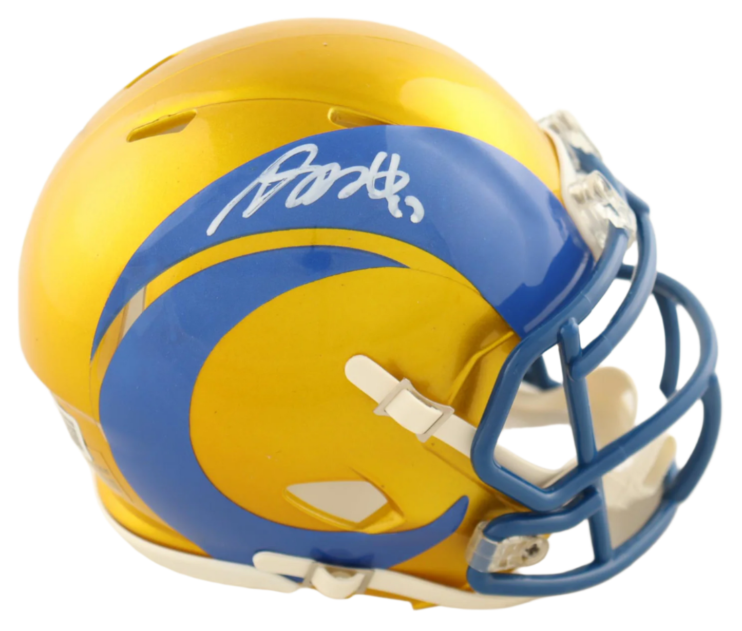 Davante Adams Autographed Signed Riddell Flash Alternate Mini Helmet - Beckett Certified