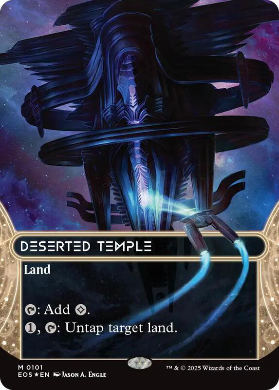 Deserted Temple (0101) (Borderless) (Galaxy Foil) - Edge of Eternities: Stellar Sights (EOS)