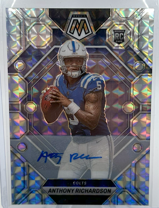 2023 Panini Mosaic Football - Anthony Richardson 282 - Mosaic Auto