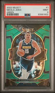 2022 Panini Select - Nikola Jokic 1 - Green - PSA 9