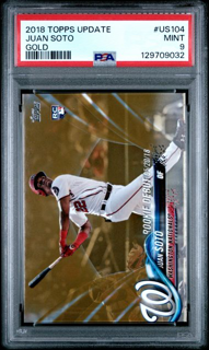 2018 Topps Update - Juan Soto US104 - Gold /2018 - PSA 9