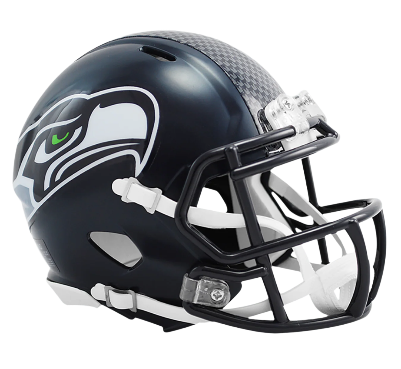 Seattle Seahawks Riddell Flat Black Mini Helmet - Unsigned