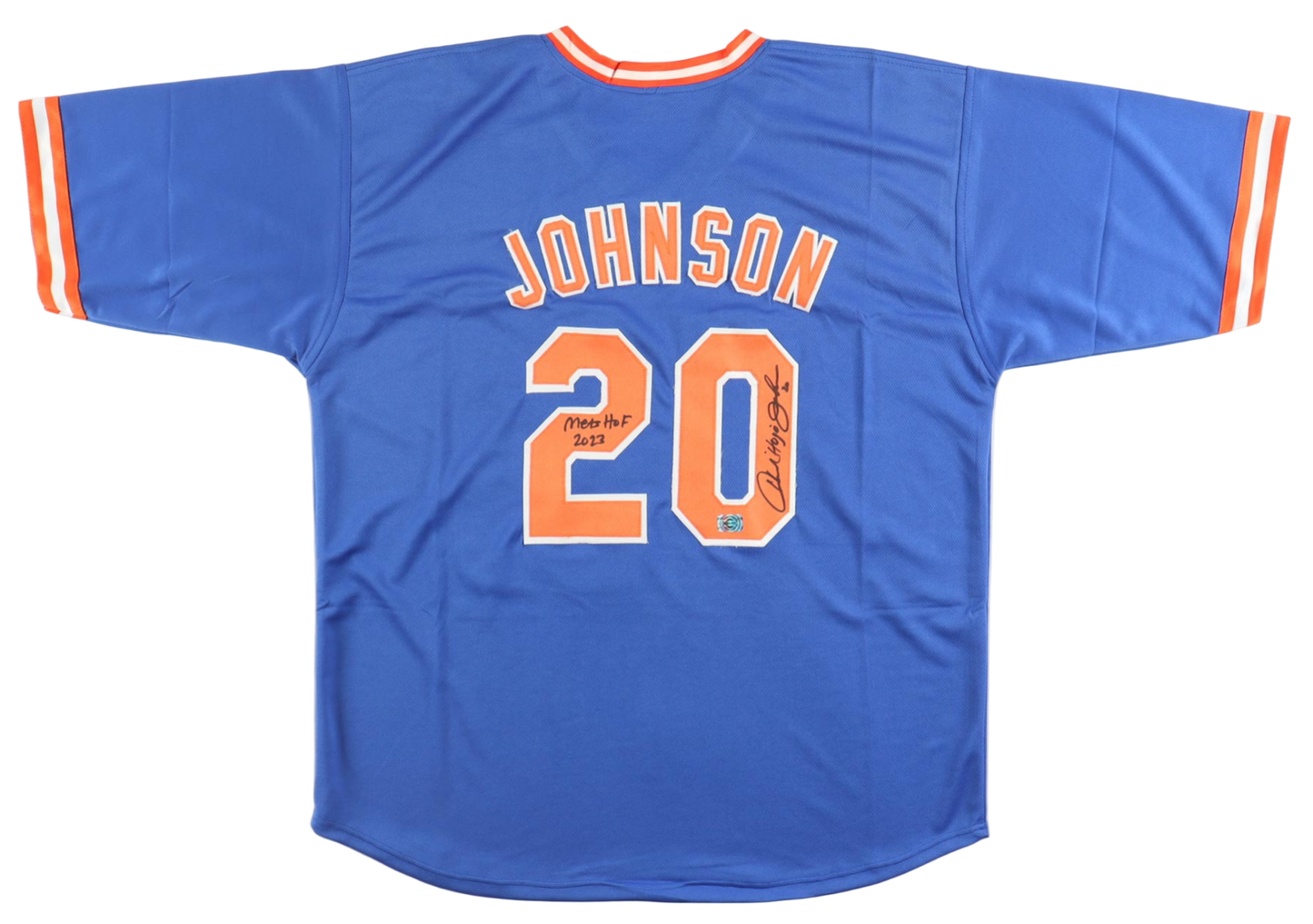 Howard Johnson Mets HOF Autographed Signed Custom Jersey