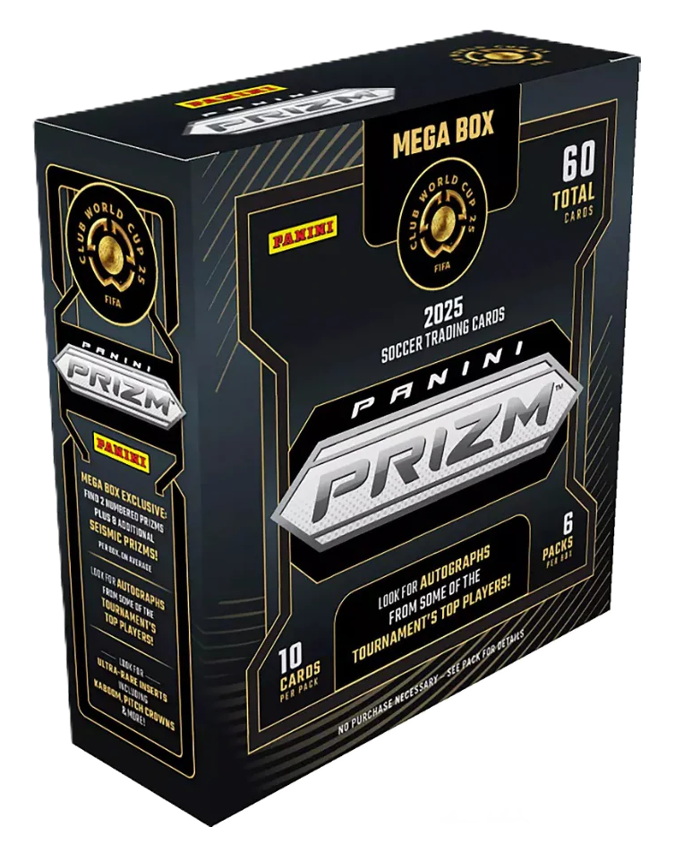 2025 Panini Prizm FIFA Club World Cup Soccer Hobby Mega Box