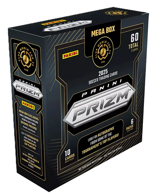 2025 Panini Prizm FIFA Club World Cup Soccer Hobby Mega Box