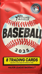 2025 Topps Heritage Baseball Hobby Pack