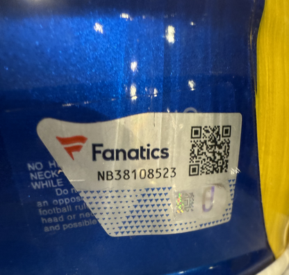 Puka Nacua Signed Los Angeles Rams Speed Mini Football Helmet (Fanatics)