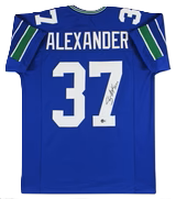 Shaun Alexander Signed Autographed  Custom Jersey Beckett COA