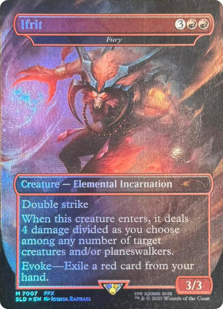 Ifrit - Fury (Rainbow Foil) - Secret Lair Drop Series (SLD)