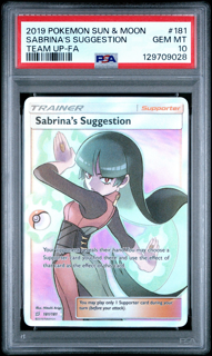 (POS) Sabrina's Suggestion 181 - Team Up - 2019 Pokemon - PSA 10
