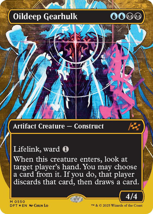 Oildeep Gearhulk (Borderless) (First-Place Foil) - Aetherdrift (DFT)