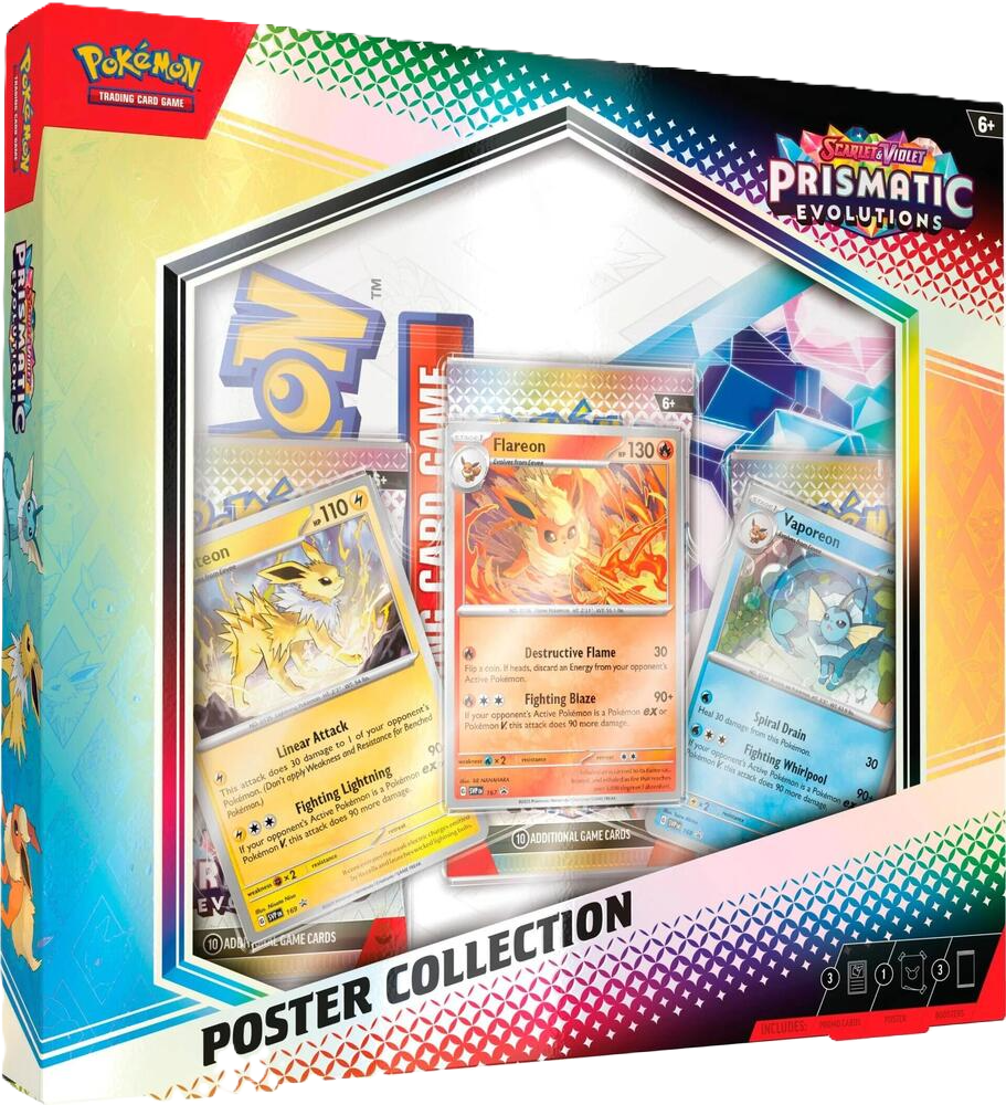 2025 Pokemon Prismatic Evolutions Poster Collection SV