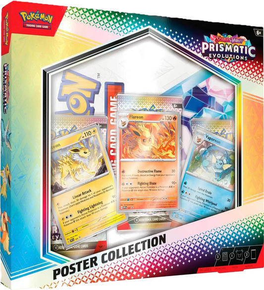 2025 Pokemon Prismatic Evolutions Poster Collection SV