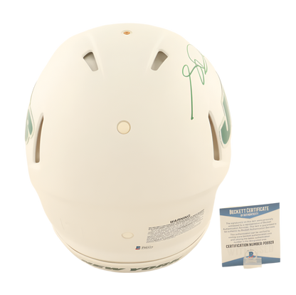 Sam Darnold Autographed Signed Jets Full-Size Authentic Flat White Alternate Speed Helmet (Beckett)