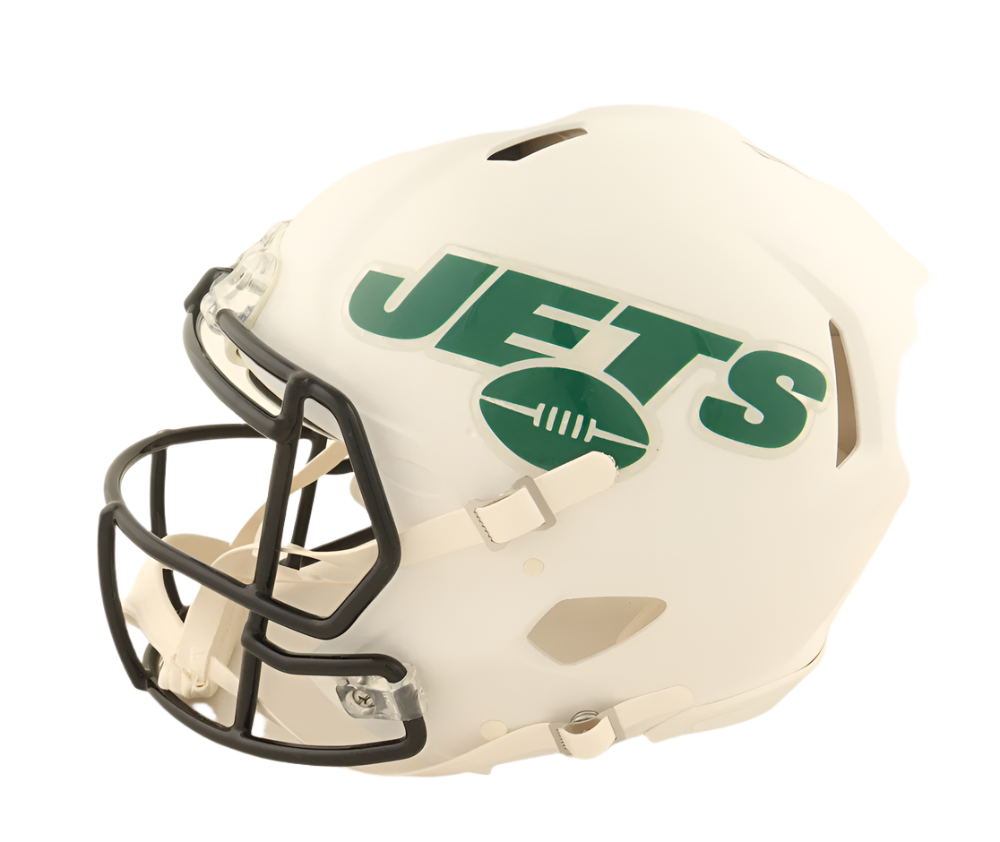 Sam Darnold Autographed Signed Jets Full-Size Authentic Flat White Alternate Speed Helmet (Beckett)