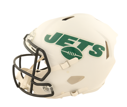 Sam Darnold Autographed Signed Jets Full-Size Authentic Flat White Alternate Speed Helmet (Beckett)
