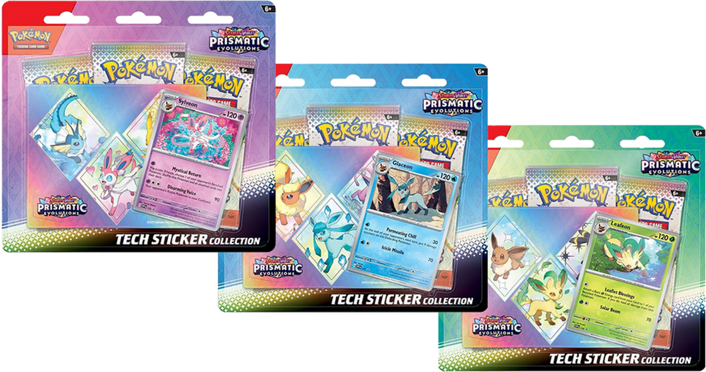 2025 Pokemon Prismatic Evolutions Tech Sticker Collection SV