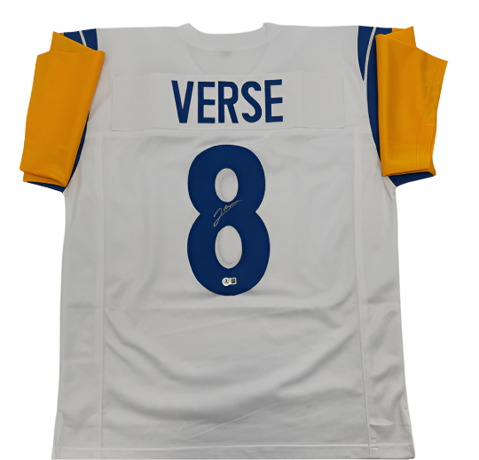 Jared Verse Autographed Signed White Custom Jersey - Beckett COA