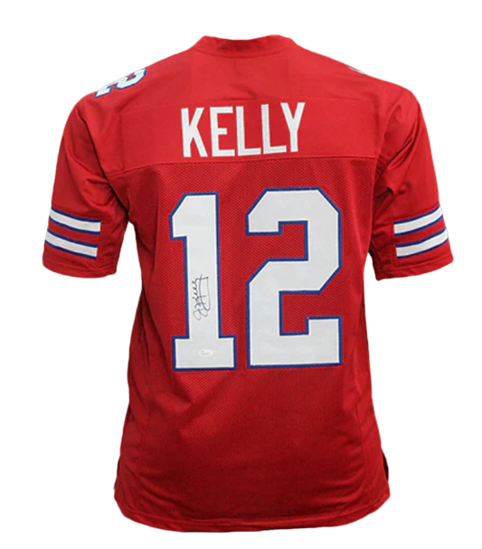 Jim Kelly HOF Signed Autographed Red Custom Jersey