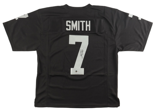 Geno Smith Autographed Signed Raiders Football Jersey (Beckett)