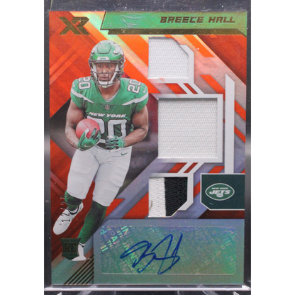 2022 Panini Xr Football - Breece Hall 214 - Orange RPA /25