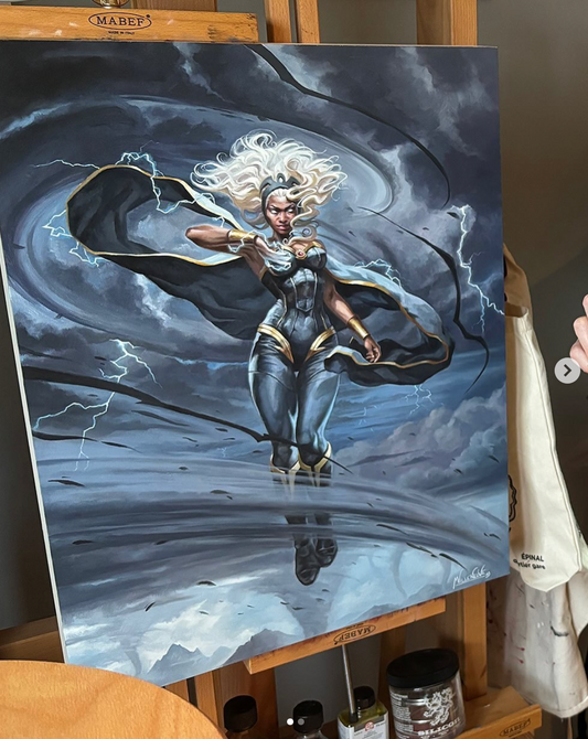 Storm, Force of Nature Original Oil Painting by Magali Villeneuve