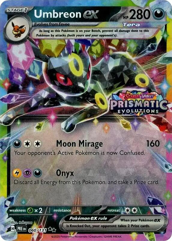 Umbreon ex - 060/131 (Prismatic Evolutions Stamp) - Miscellaneous Cards & Products (MCAP)