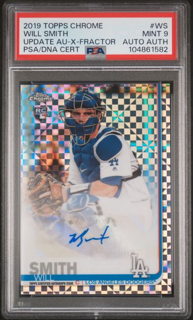 2019 Topps Chrome Baseball - Will Smith - X-Fractor Auto /125 - PSA 9  Authentic Auto