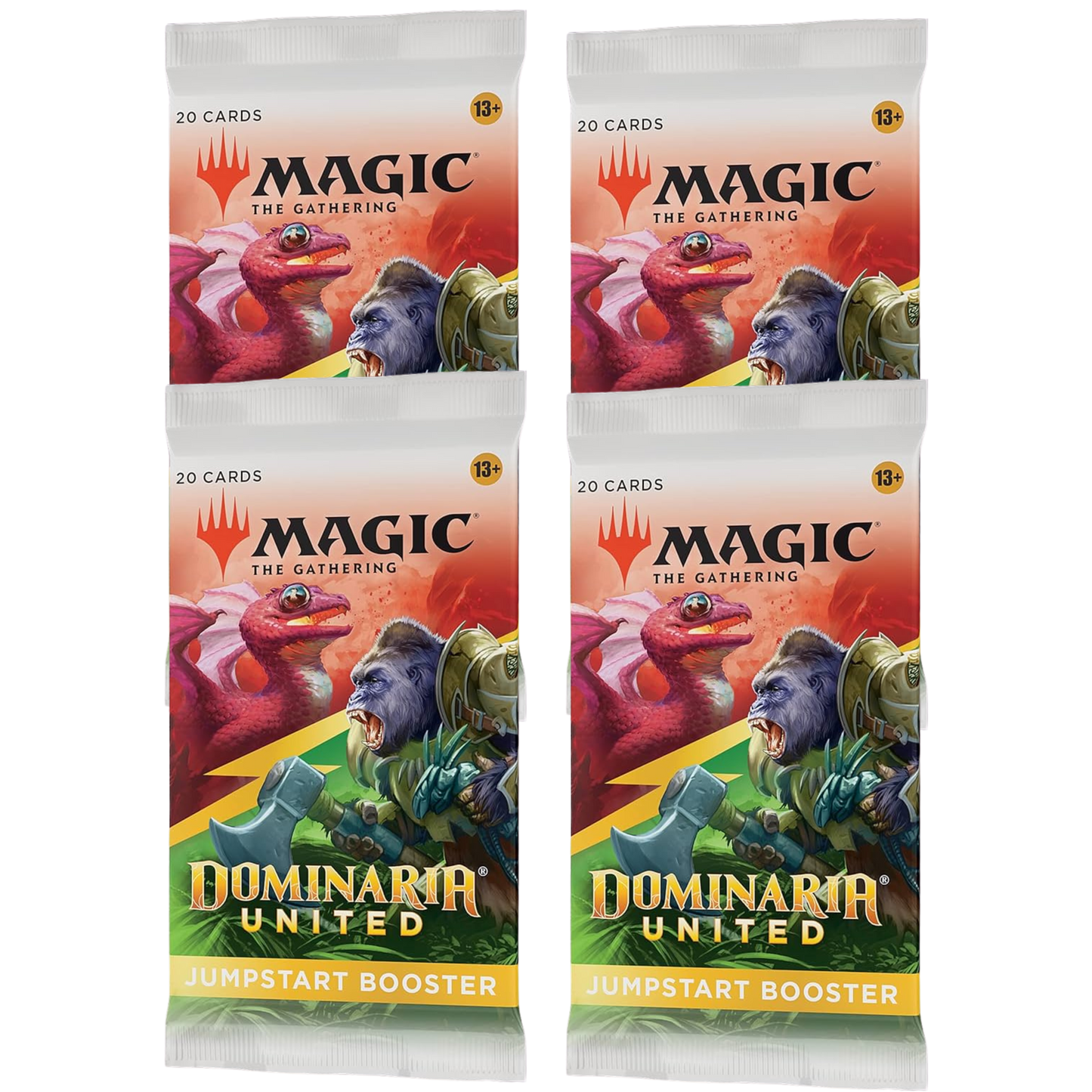 4 Pack Bundle - Dominaria United Jumpstart Booster - Magic The Gathering