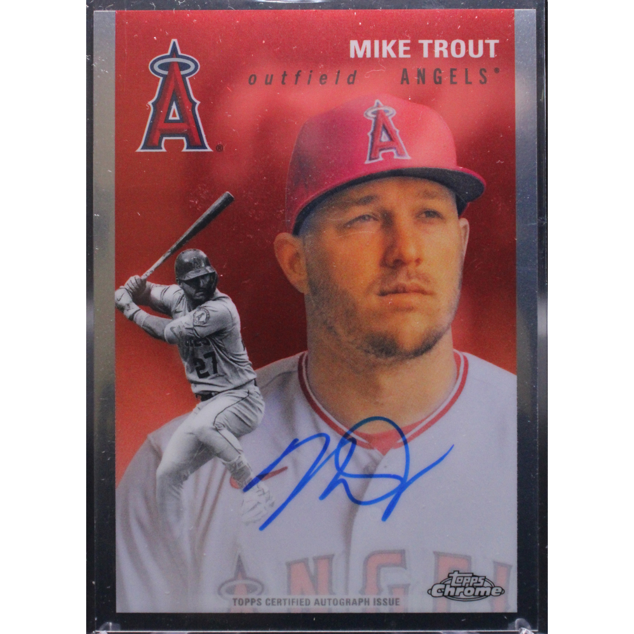 2023 Topps Chrome Platinum Baseball - Mike Trout CPA-MT - Base Auto