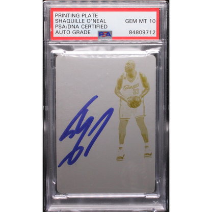 2016-2017 Panini Noir - Shaquille O'neal 72 - Yellow Printing Plate 1/1 - PSA 10