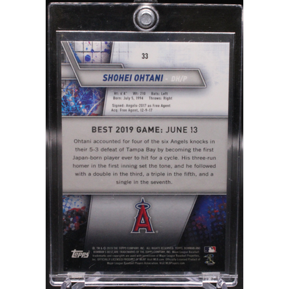 2019 Bowman's Best Baseball - Shohei Ohtani 33 - Blue /150
