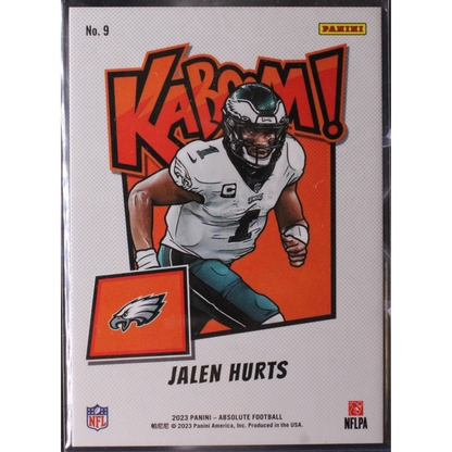 2023 Panini Absolute - Jalen Hurts 9 - Kaboom