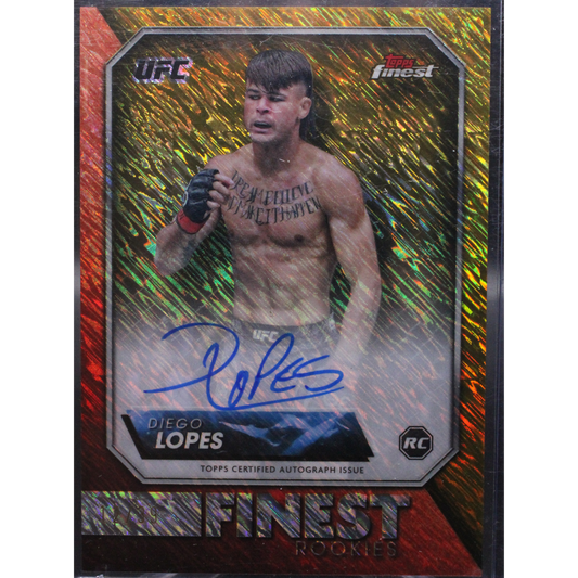2024 Topps Finest UFC - Diego Lopes RFA-DL - Gold Shimmer auto /39