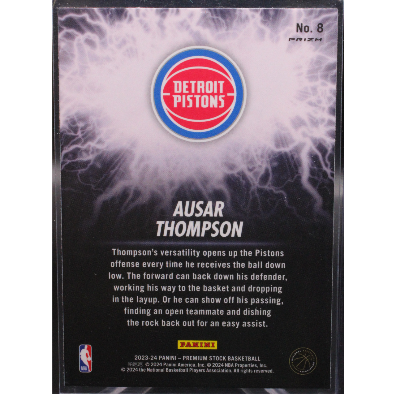 2023-24 Panini Premium Stock Basketball - Ausar Thompson 8 - High Voltage