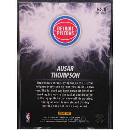 2023-24 Panini Premium Stock Basketball - Ausar Thompson 8 - High Voltage