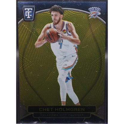 2024 Panini Totally Certified Basketball - Chet Holmgren 52 - Gold /10
