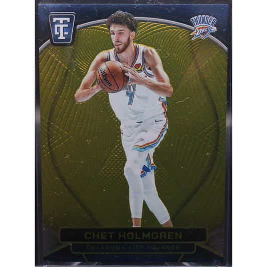 2024 Panini Totally Certified Basketball - Chet Holmgren 52 - Gold /10