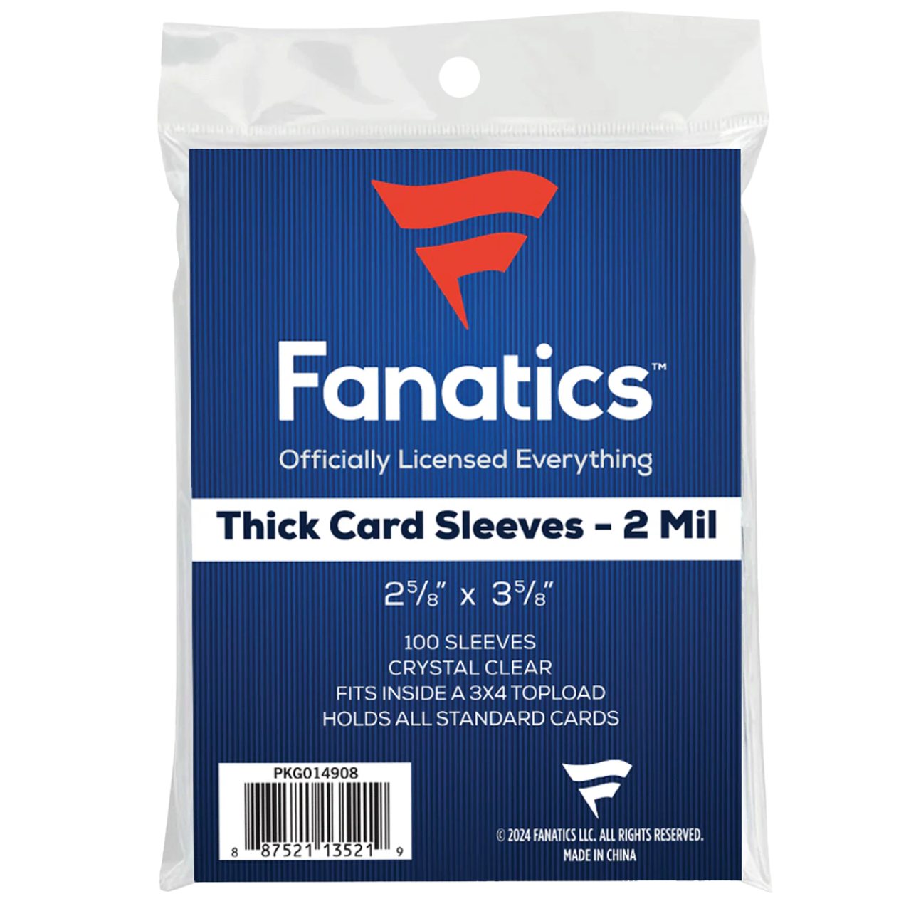 Fanatics Thick Soft Card Sleeves (100 Count)