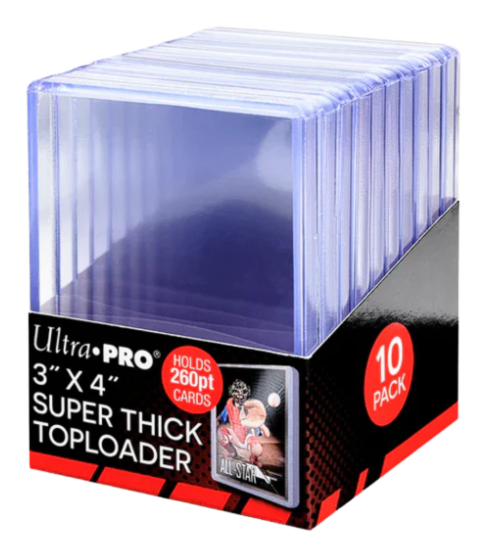 Ultra PRO 3" x 4" Super Thick 260pt Toploaders (10 Pack)