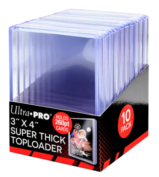 Ultra PRO 3" x 4" Super Thick 260pt Toploaders (10 Pack)