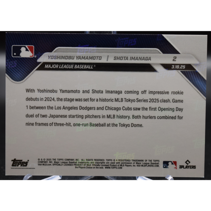 2025 Topps Now  - Dodgers and Cubs Open 2025 Season in Tokyo 1 - Base