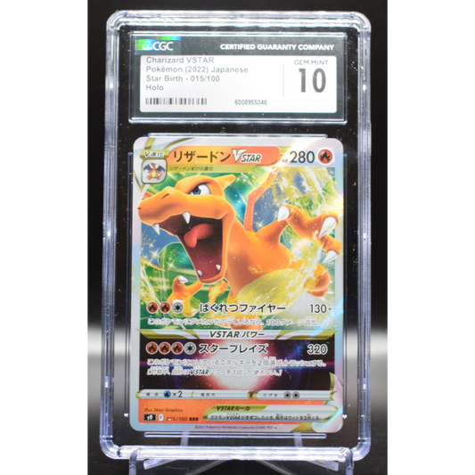 Charizard VSTAR 015/100 - Japanese Star Birth - CGC 10