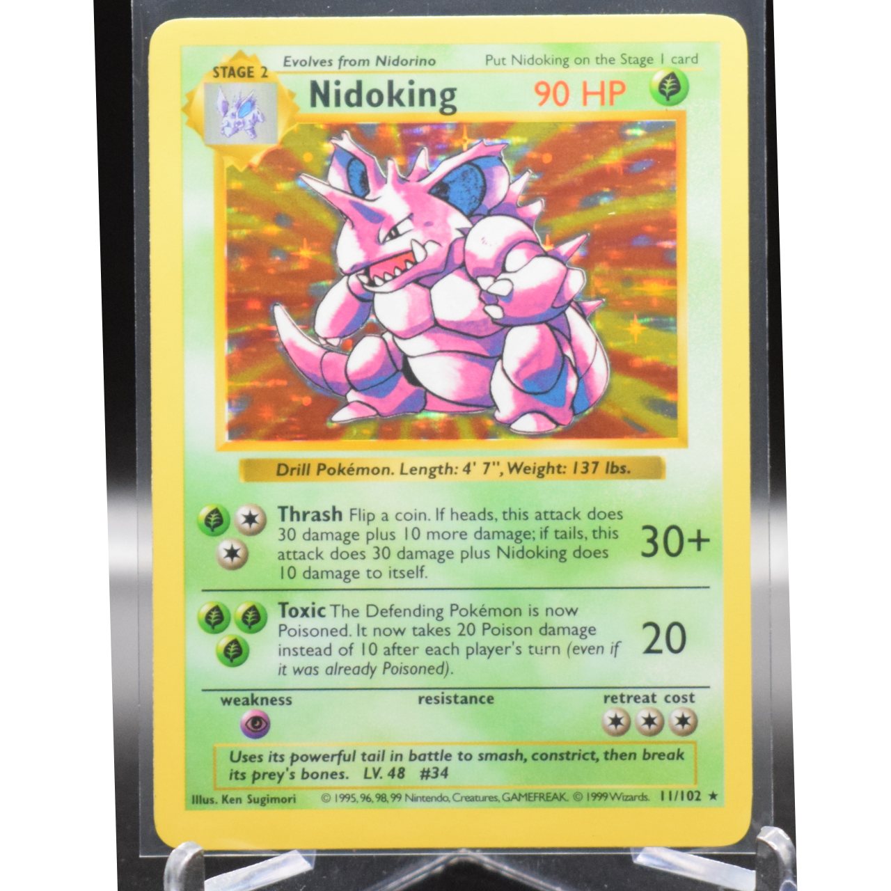 Nidoking - Base Set (Shadowless) (BSS) - Unlimited Holofoil