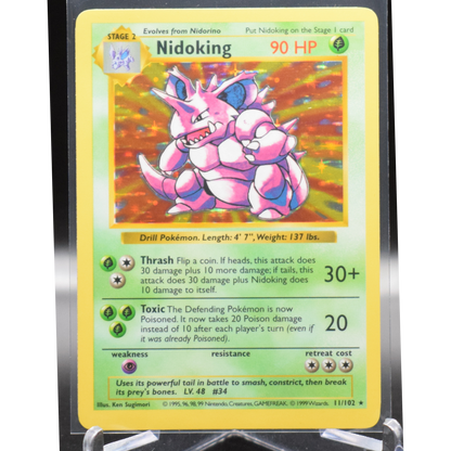 Nidoking - Base Set (Shadowless) (BSS) - Unlimited Holofoil