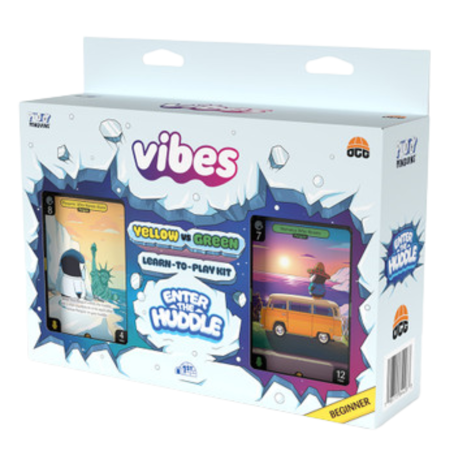 Vibes TCG - Pudgy Penguins Enter the Huddle Yellow & Green Starter Deck
